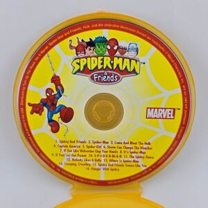 Marvel Spider-Man & Friends Soundtrack CD 2003 Yellow‎ Case Kids Music Vintage